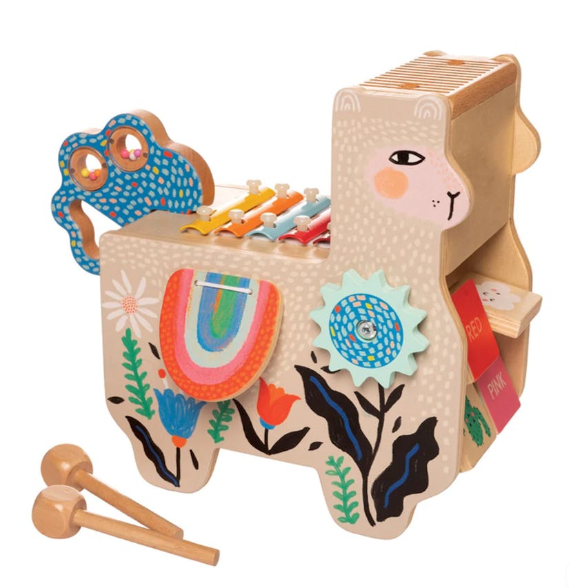 Llama themed musical instrument play center