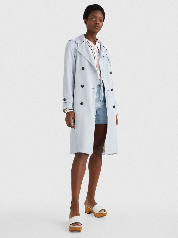 Tommy Hilfiger Double-Breasted Trench Coat