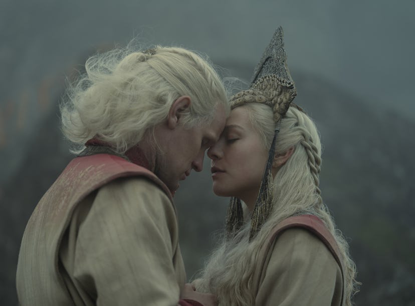 Matt Smith and Emma D'Arcy as Daemon and Rhaenyra Targaryen in House of the Dragon