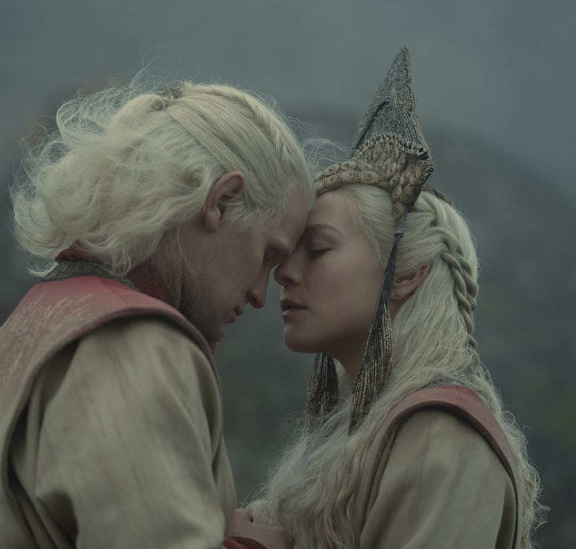 Matt Smith and Emma D'Arcy as Daemon and Rhaenyra Targaryen in House of the Dragon