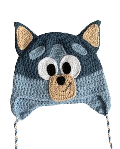 NatCrochetCreative Bluey Knit Hat