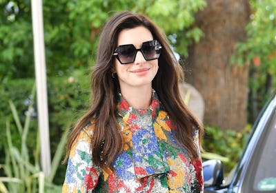 Anne Hathaway is seen during the 75th annual Cannes film festival 