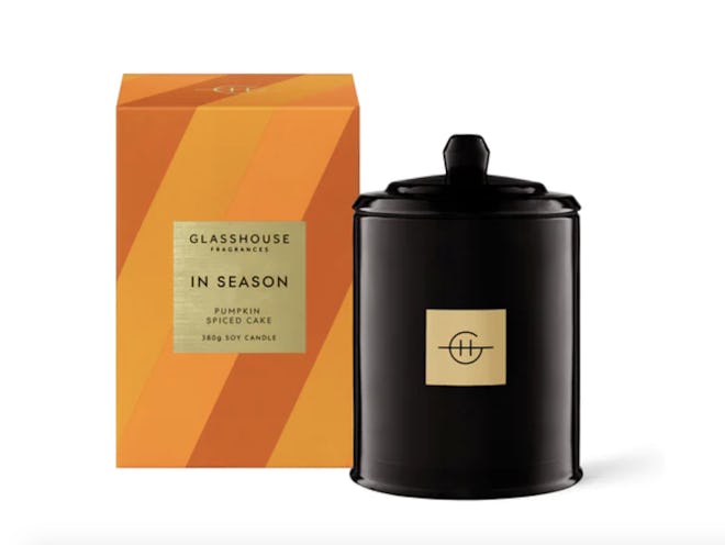 Glasshouse Fragrances In Season Pumpkin Spiced Cake Soy Candle