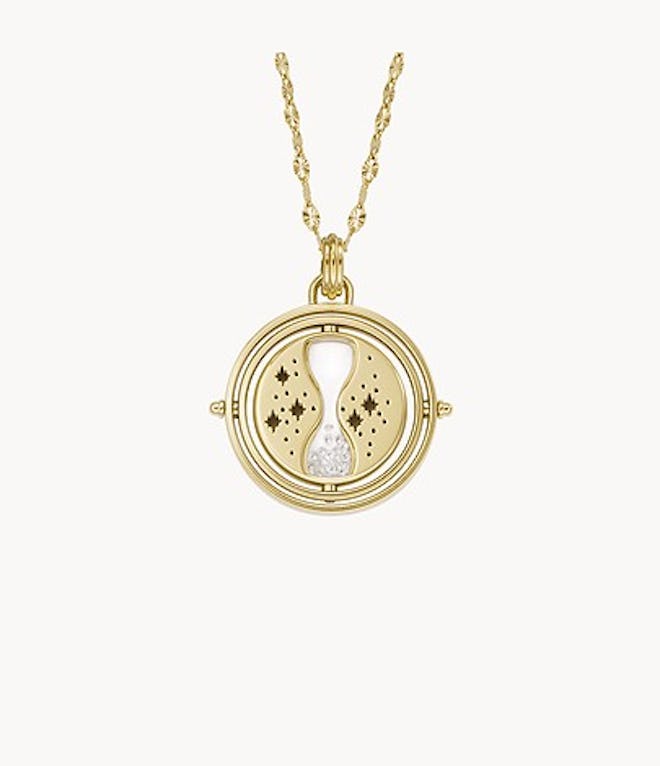 Limited Edition Harry Potter™ Time-Turner™ Gold-Tone Stainless Steel Chain Necklace