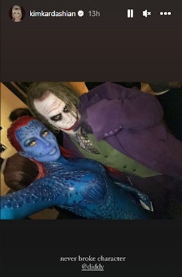 Kim Kardashian dressed up as Mystique from the 'X-Men' franchise for Halloween 2022, while Diddy was...