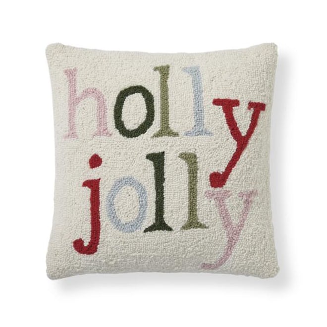 Nostalgic Christmas Pillow - Holly Jolly