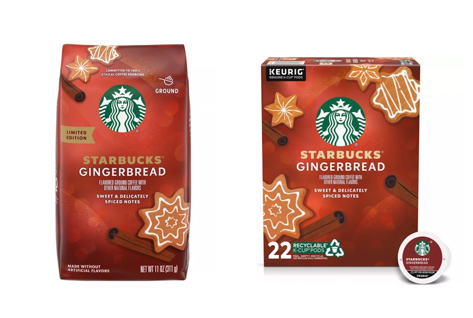 Starbucks' Gingerbread Ground Coffee & K-Cups Are So Festive