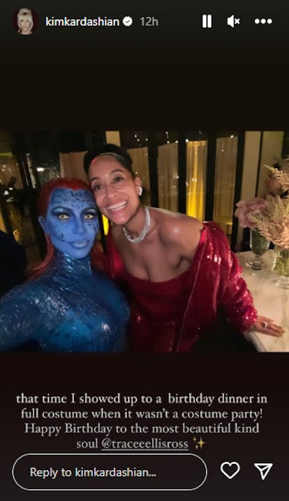 Kim Kardashian dressed up as Mystique from the 'X-Men' franchise for Halloween 2022, and even wore t...