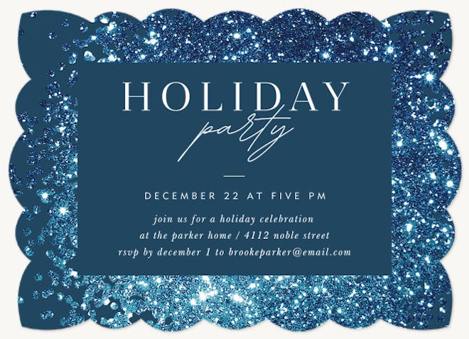 Glitz & Glitter Holiday Invitation