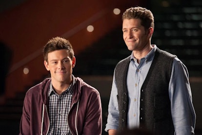 Matthew Morrison as Will Schuester and Cory Monteith as Finn Hudson in 'Glee'