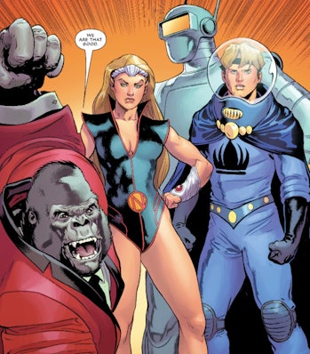 Namora with the Agents of Atlas.