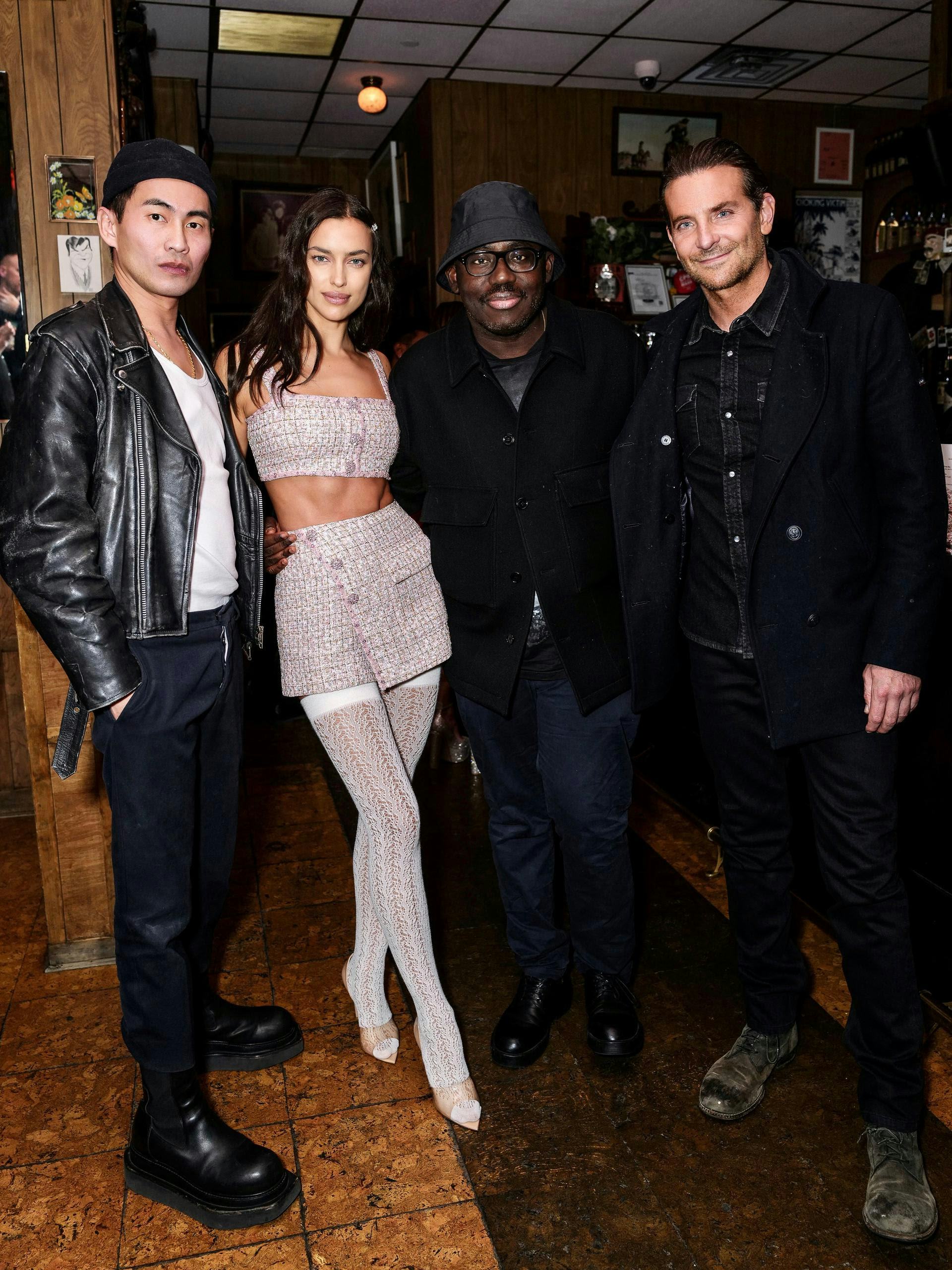 Irina Shayk & Bradley Cooper Attend Self Portrait Party Together