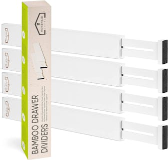 Homemaid Living Adjustable Drawer Dividers (4 Pack)