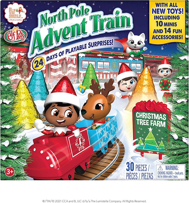 Elf on the Shelf North Pole Advent Train Calendar