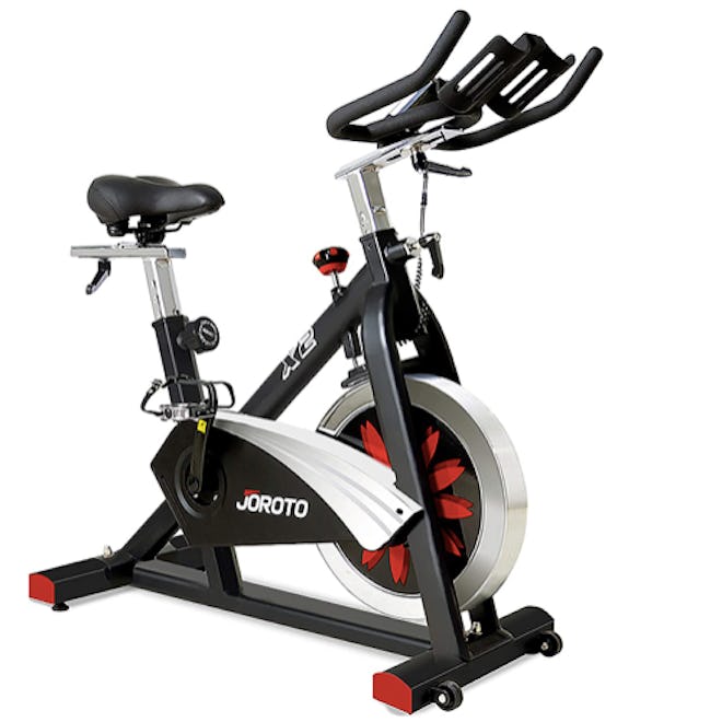 This spin bike features highly adjustable handlebars and seat to use with the Peloton app.