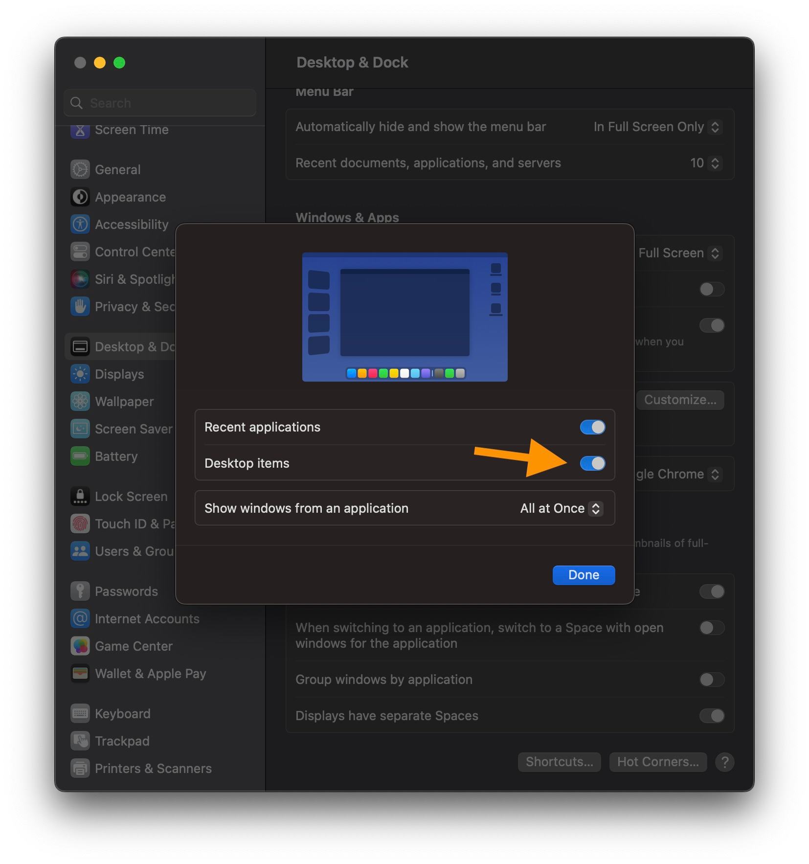 How to always display desktop files in macOS Ventura’s…