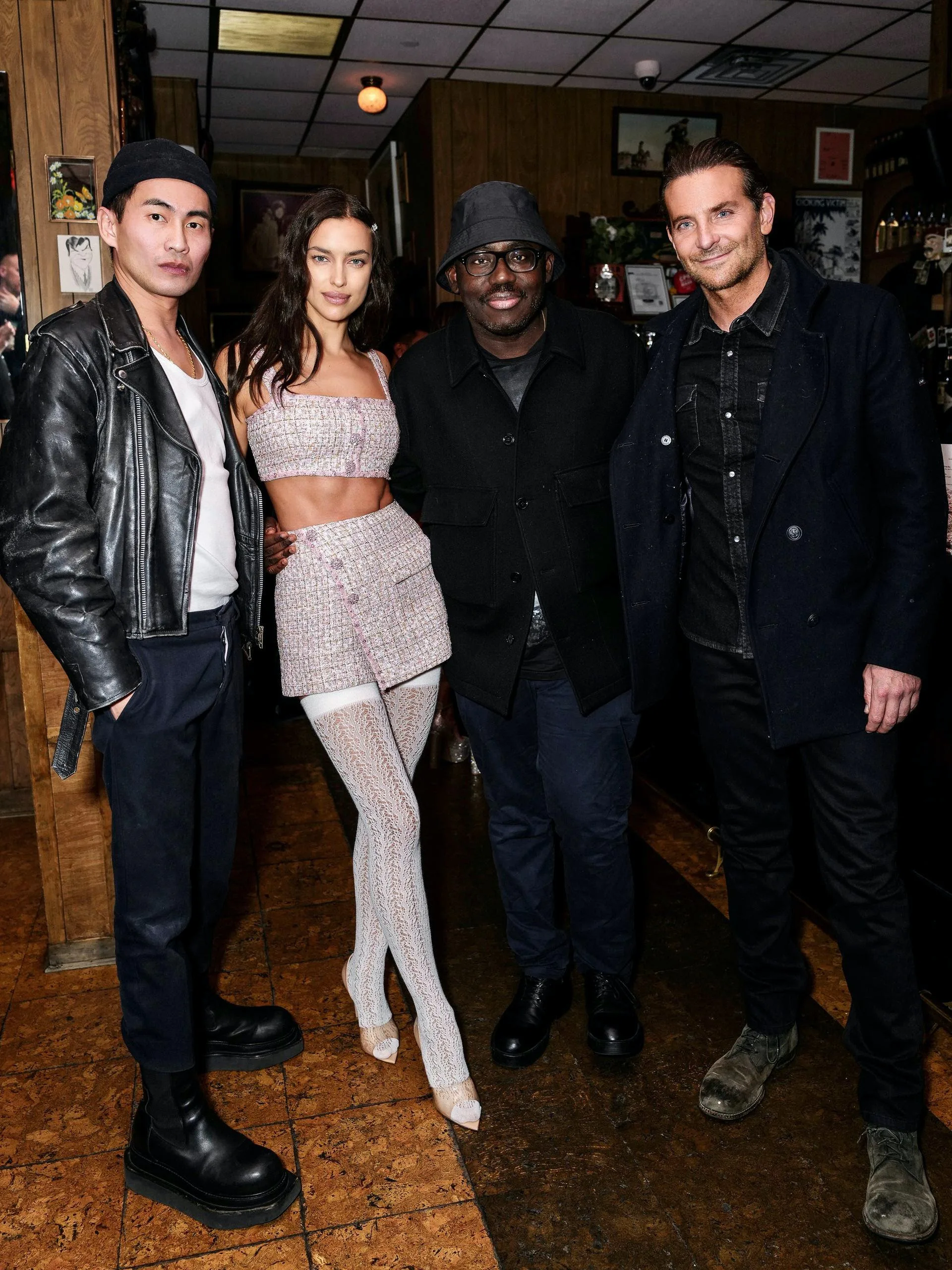 Irina Shayk & Bradley Cooper Attend Self Portrait Party Together