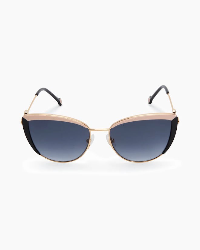 Carolina Herrera Colorblock Cat Eye Sunglasses