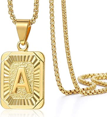Trendsmax Initial A-Z Letter Pendant Necklace