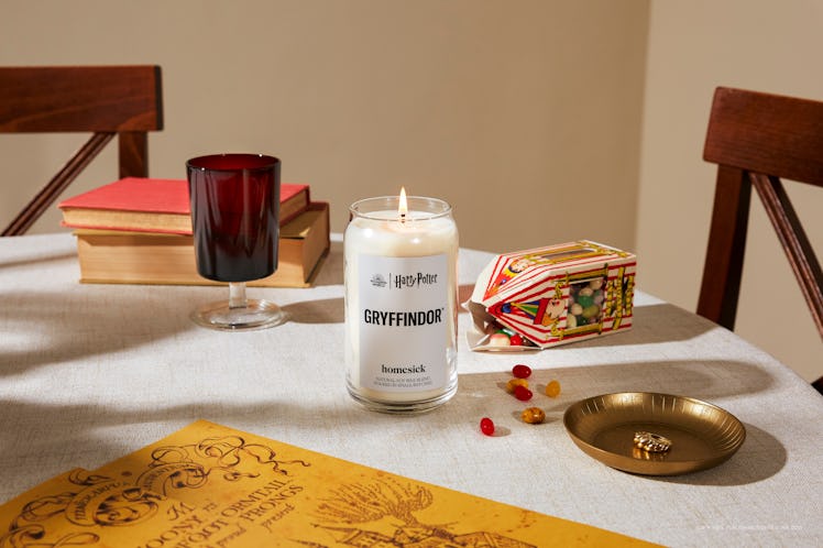 Homesick's 'Harry Potter' candle collection includes a Gryffindor candle. 