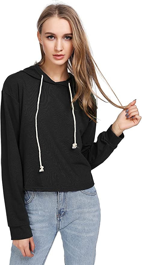 MakeMeChic Cropped Hoodie