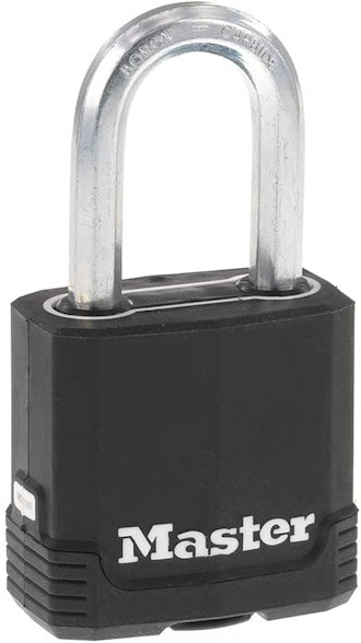With its boron carbide shackle and steel body, this Master Lock option is one of the best locks for ...