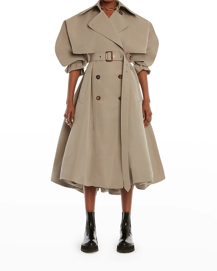 Alexander McQueen Hybird Double-Breasted Trench Coat