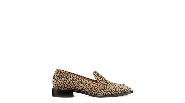 Stuart Weitzman cheetah suede loafer