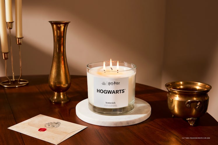 Homesick's 'Harry Potter' candle collection includes a Hogwarts candle. 