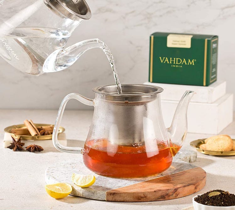 VAHDAM Radiance Glass Tea Pot with Infuser