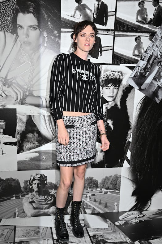 Kristen Stewart attends the Chanel Womenswear Spring/Summer 2023 show as part of Paris Fashion Week ...