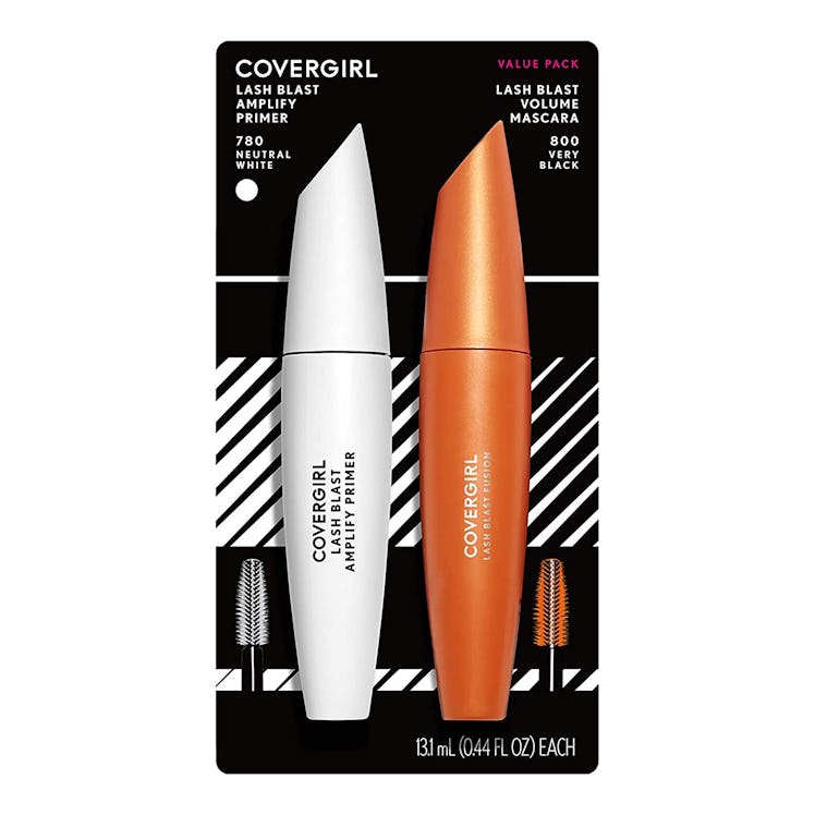 covergirl lash blast volume mascara and lash blast amplify primer is the best white and black mascar...