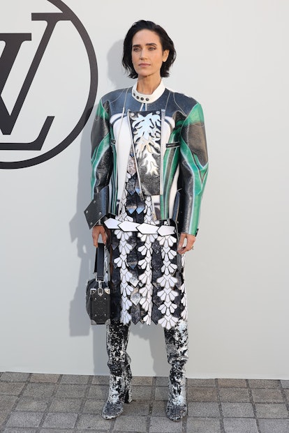 Jennifer Connelly attends the Louis Vuitton Womenswear Spring/Summer 2023 show as part of Paris Fash...