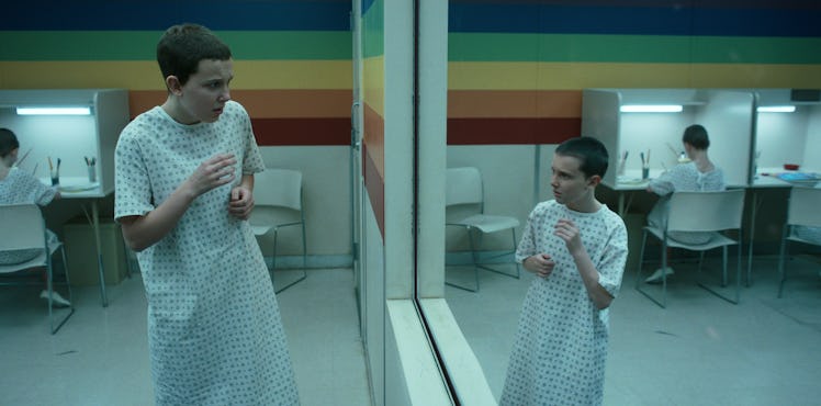 Millie Bobby Brown as Eleven/Jane Hopper and Martie Blair as Young Eleven