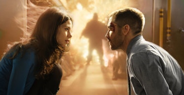 Michelle Monaghan and Jake Gyllenhaal in Source Code.