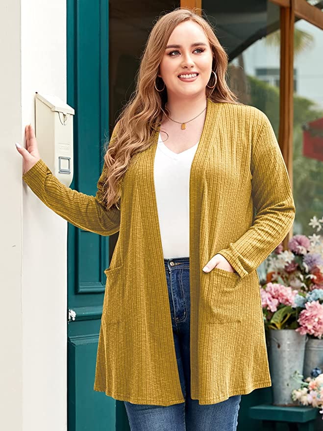 LARACE Open Front Knit Cardigan