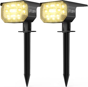 LITLISFLY Solar Ground Lights (2-Pack)