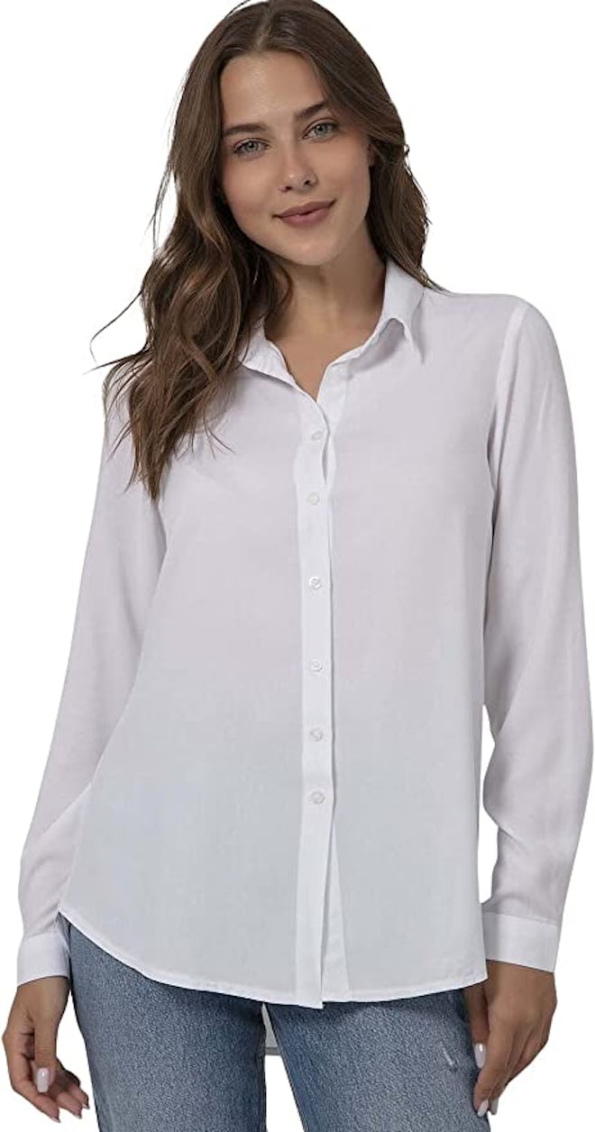 BIG DART Button Down Blouse