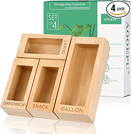 GEYILO Ziplock Bag Storage Organizer