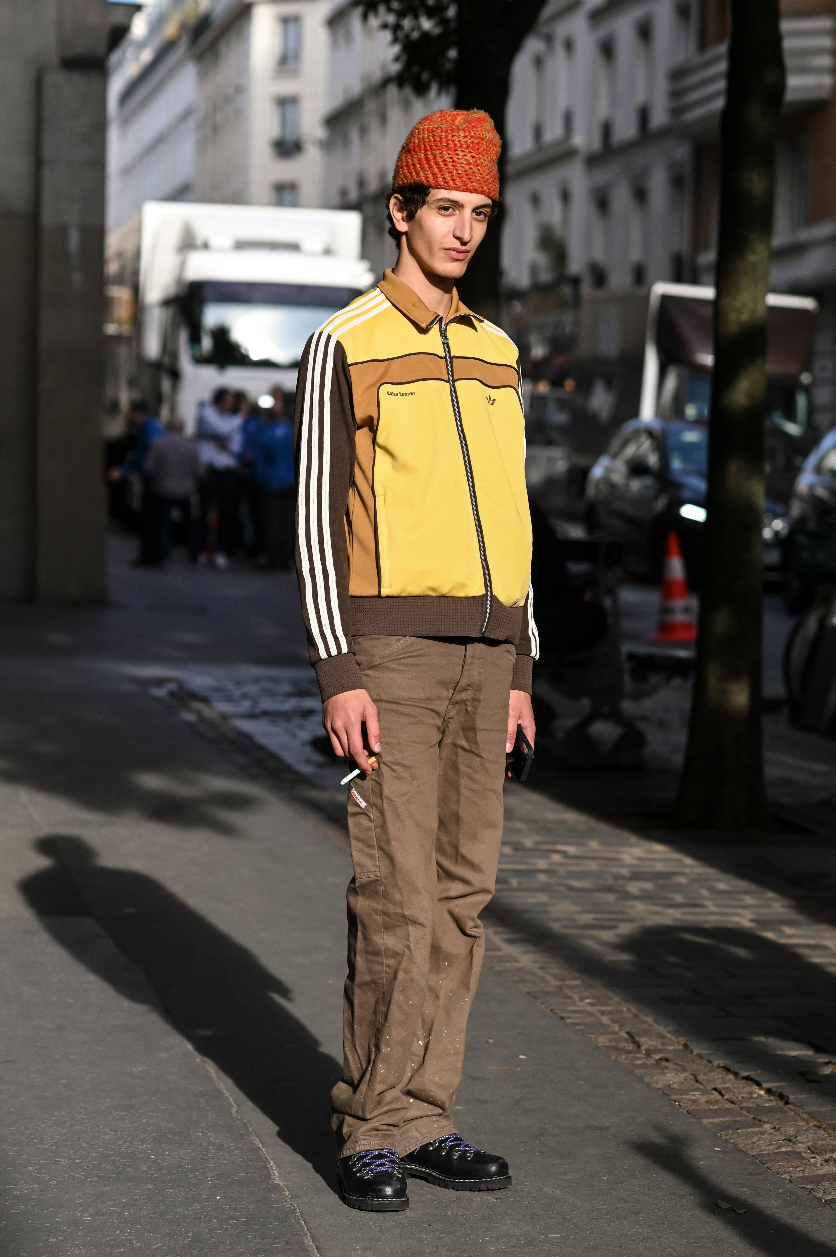 Adidas jacket hotsell street style