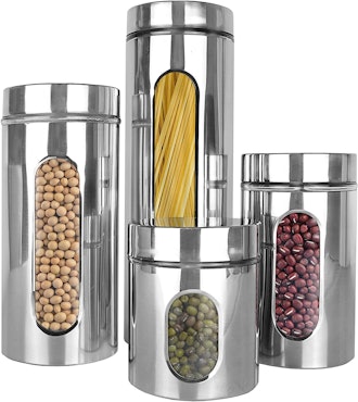 Estilo Stainless Steel Canisters (4-Pack)