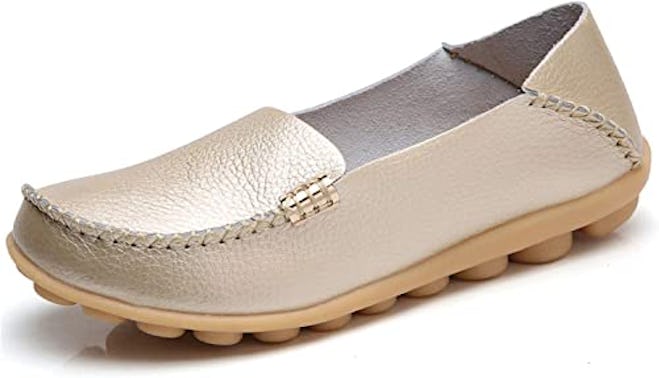 These soft leather walking shoes are some of the most comfortable loafers for women.