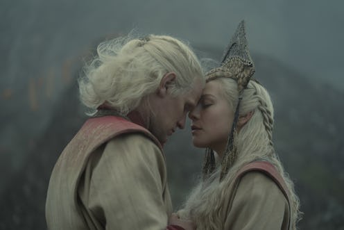 Matt Smith as Daemon Targaryen and Emma D'Arcy as Rhaenyra Targaryen in 'House of the Dragon'
