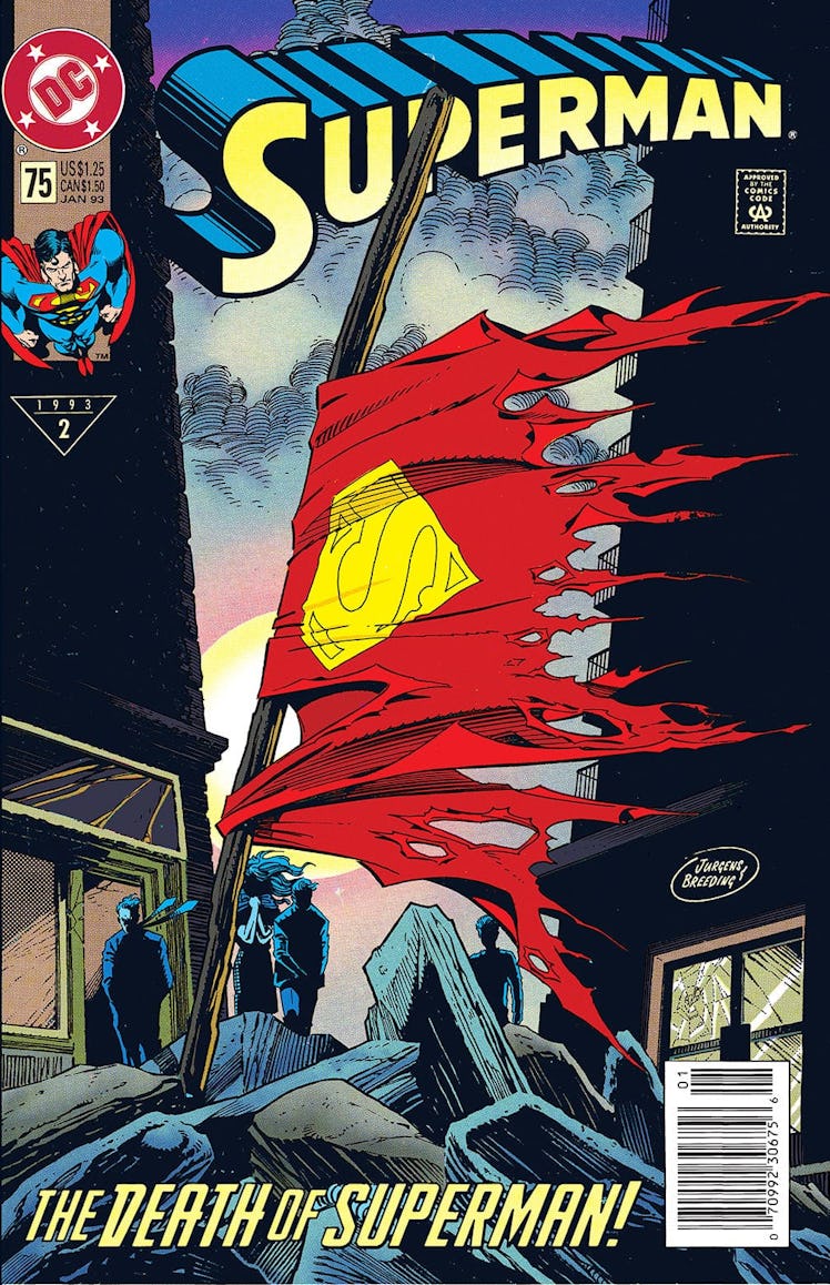 The Cover of Superman #75