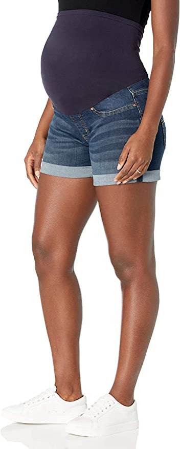 Signature by Levi Strauss & Co. Gold Label Women's Maternity Mid-Rise Shortie Shorts