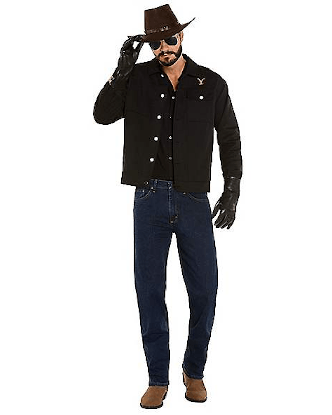 This Rip Wheeler Yellowstone costume includes a black jacket and sunglasses to pair with your own cl...