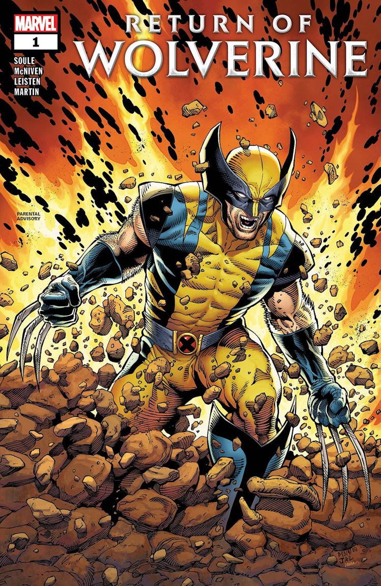 Front page of the first Wolverine comic named Return of Wolverine
