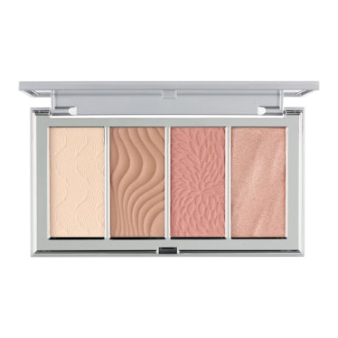 PÜR 4-in-1 Skin-Perfecting Powders Face Palette is the best blush bronzer highlight palette.