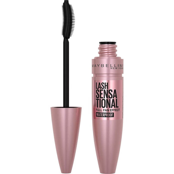 maybelline lash sensational waterproof mascara is the best mascara for a fanned out effect for strai...