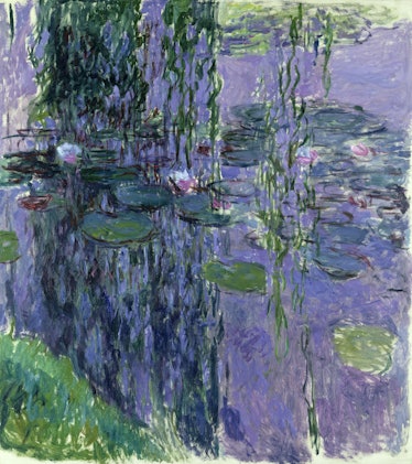 Claude Monet's oil on canvas work Nymphéas, completed between 1916 and 1919.